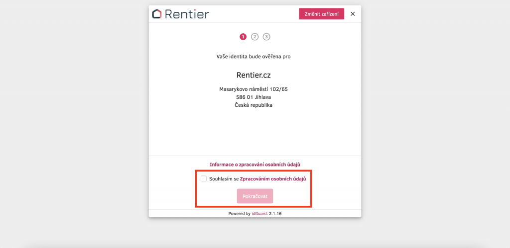 Rentier - registrace 10