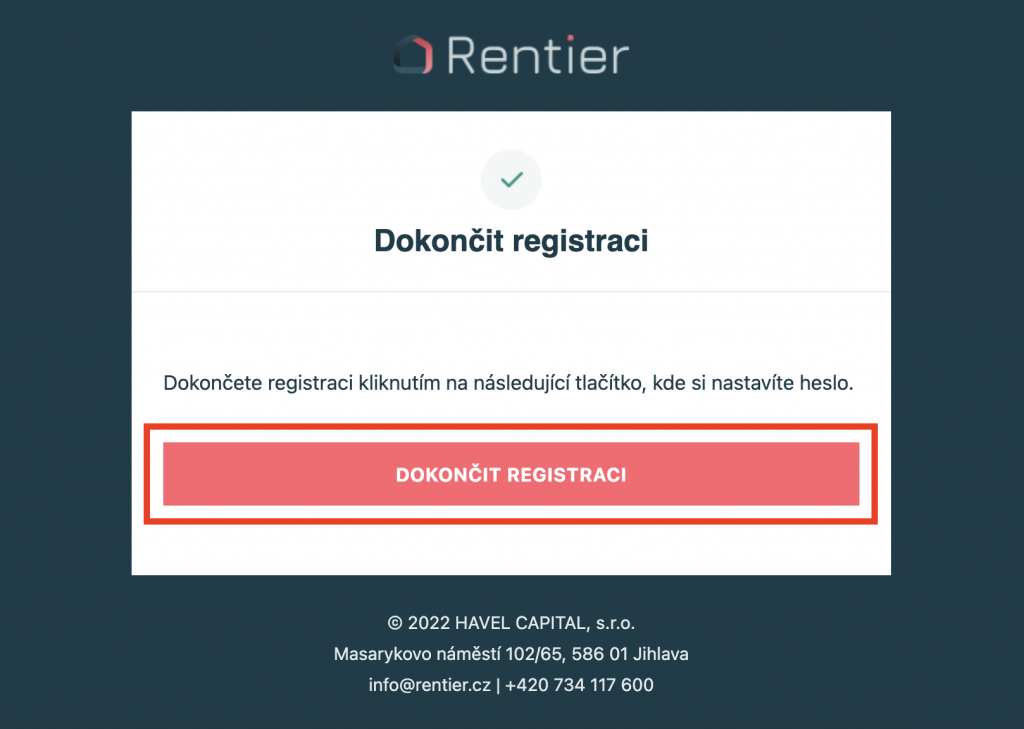 Rentier - registrace 4