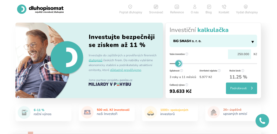 RECENZE: Dluhopisomat, největší srovnávač dluhopisů v Česku