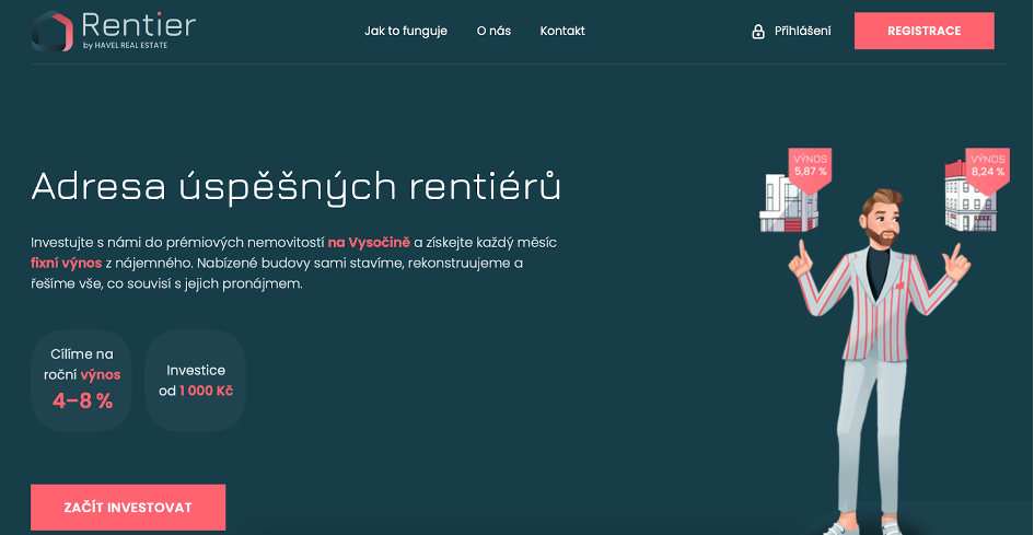 RECENZE: Rentier.cz – investice do nemovitostí od 1000 Kč
