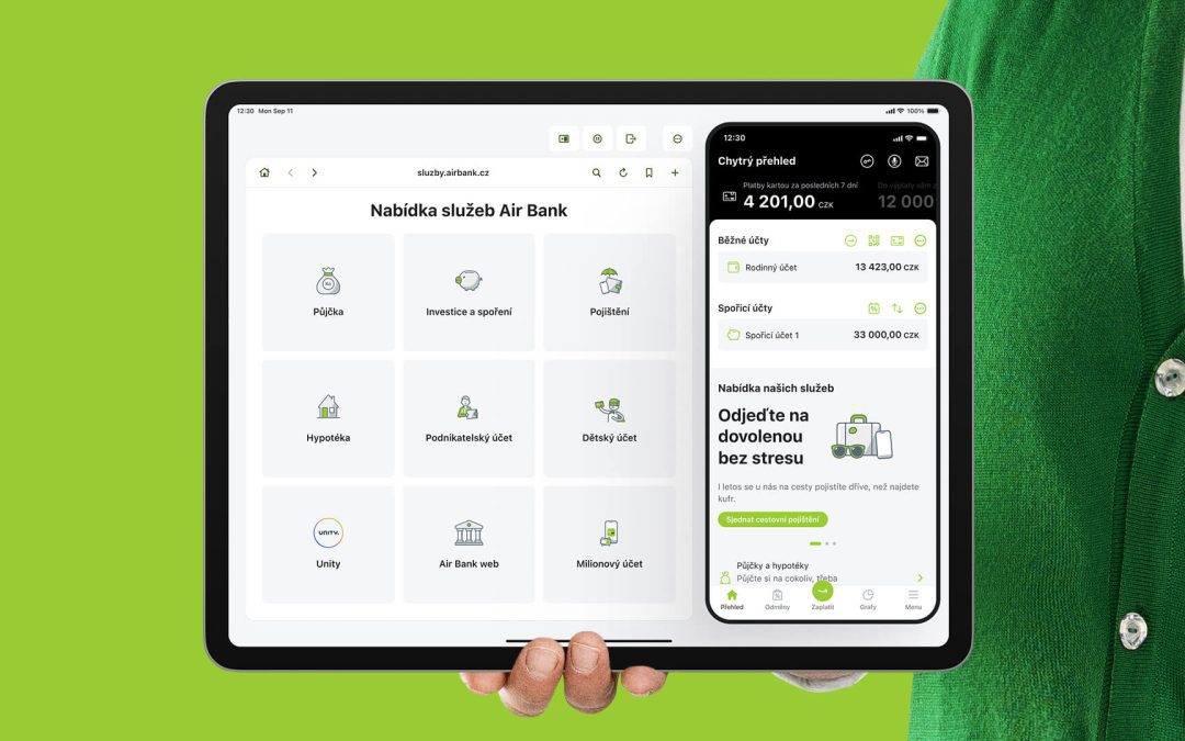Air Bank představuje CAir, na pobočce obslouží zákazníka přímo mobilní v aplikaci