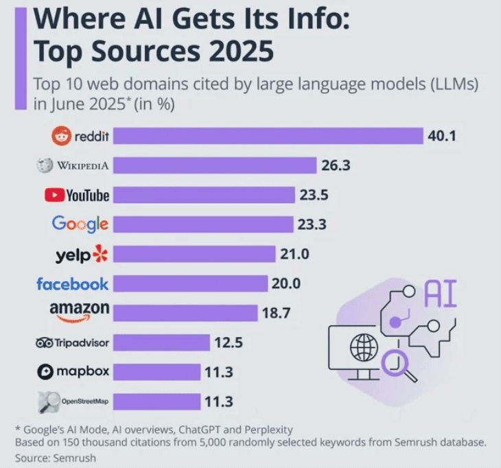 AI sources 2025