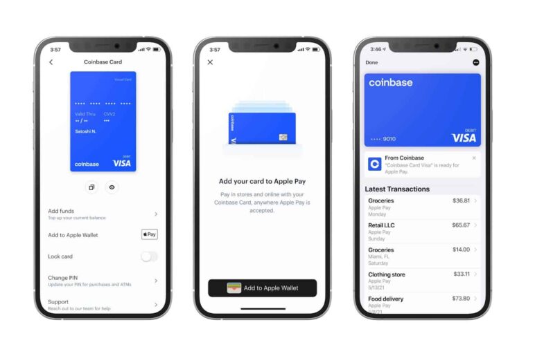 Coinbase Card se dostane k dalším zákazníkům. Nově navíc i na Apple Pay a Google Pay.