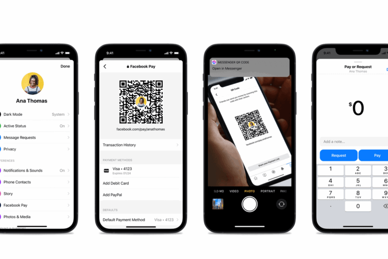 Facebook představuje QR kódy pro převody peněz mezi uživateli v Messengeru