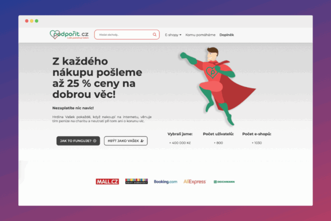 Jak přispět na dobrou věc a neutratit při tom ani korunu s FinTechem Podporit.cz