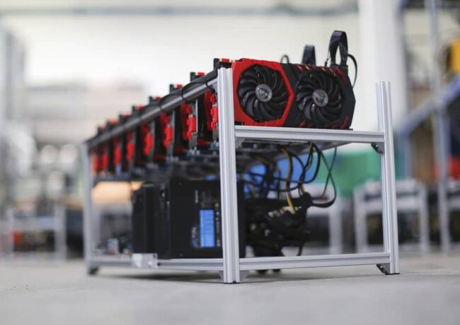 Mining rig - těžba kryptoměn