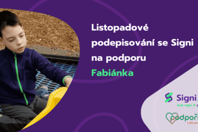Listopad je měsíc dobrých skutků v&nbsp;podání Signi a&nbsp;Podpořit.cz
