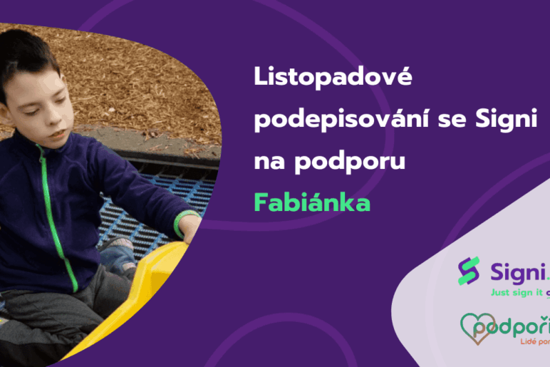 Listopad je měsíc dobrých skutků v podání Signi a Podpořit.cz