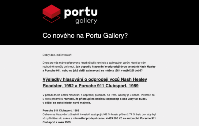 Portu Gallery - výsledky hlasování