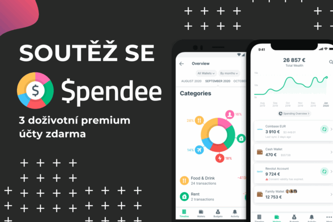 SOUTĚŽ o 3 doživotní předplatné aplikace Spendee v hodnotě 7 500 Kč