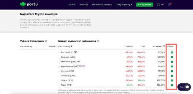 portu crypto - investování 4