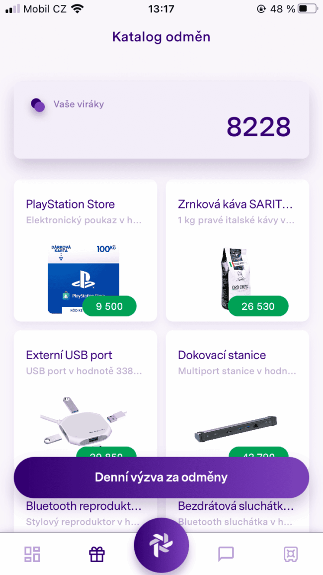 patron go - katalog odměn