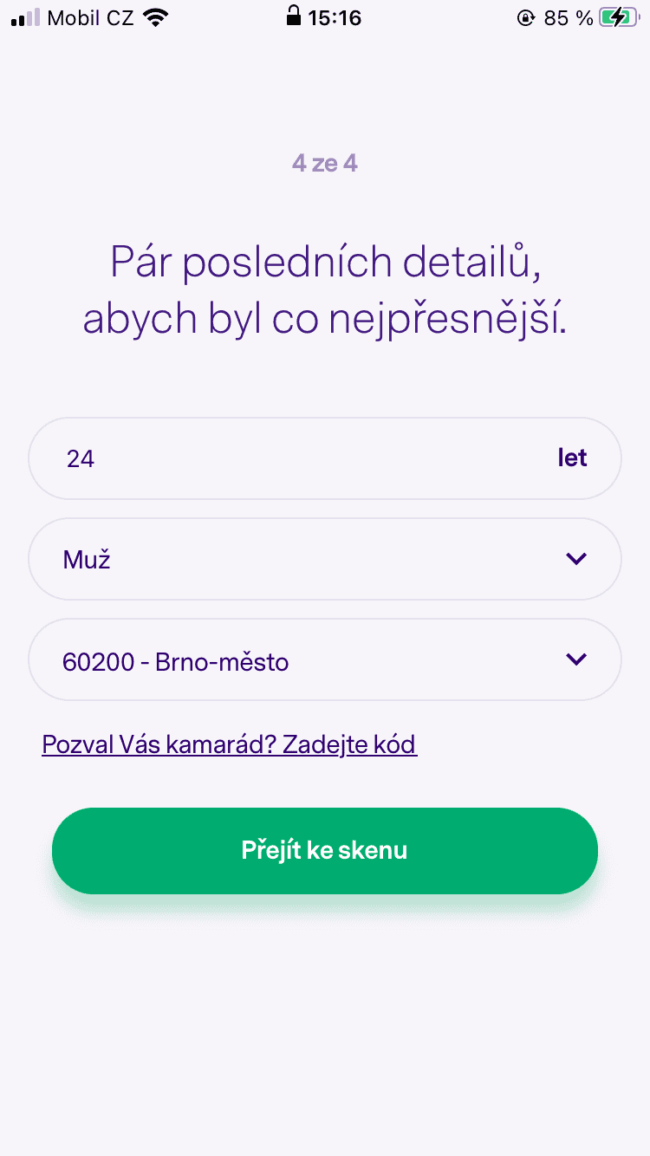 patron go - doplnění informací