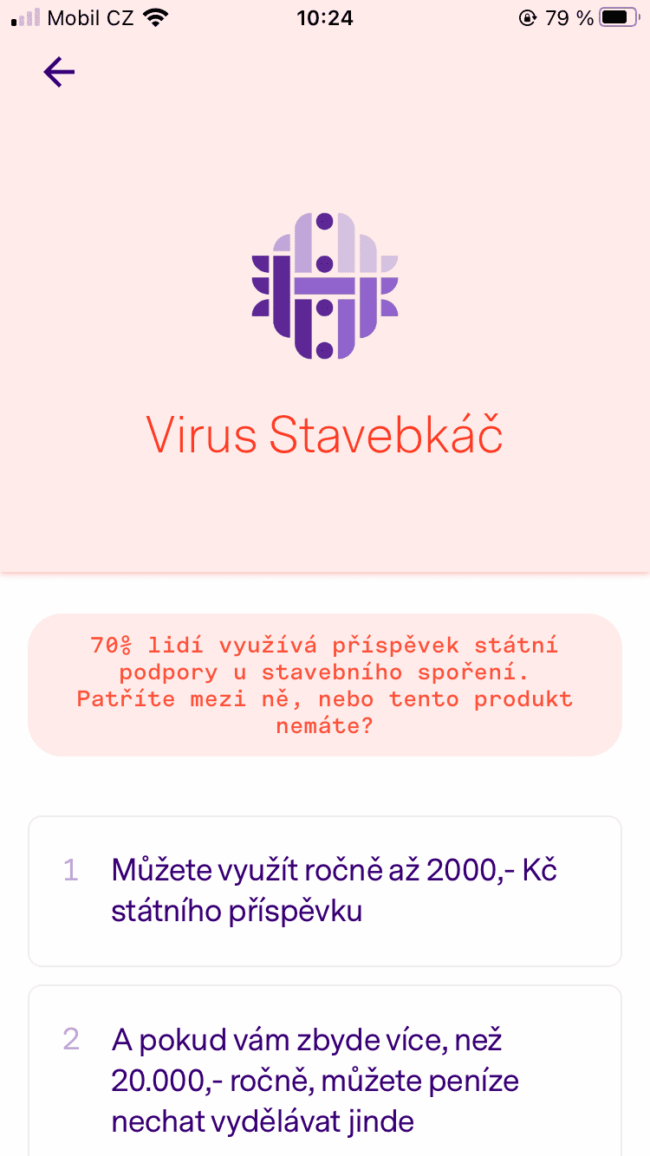 patron go - virus stavebkáč