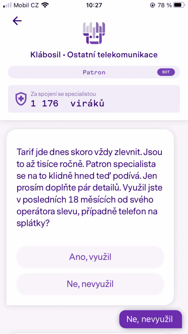 patron go - chatbot