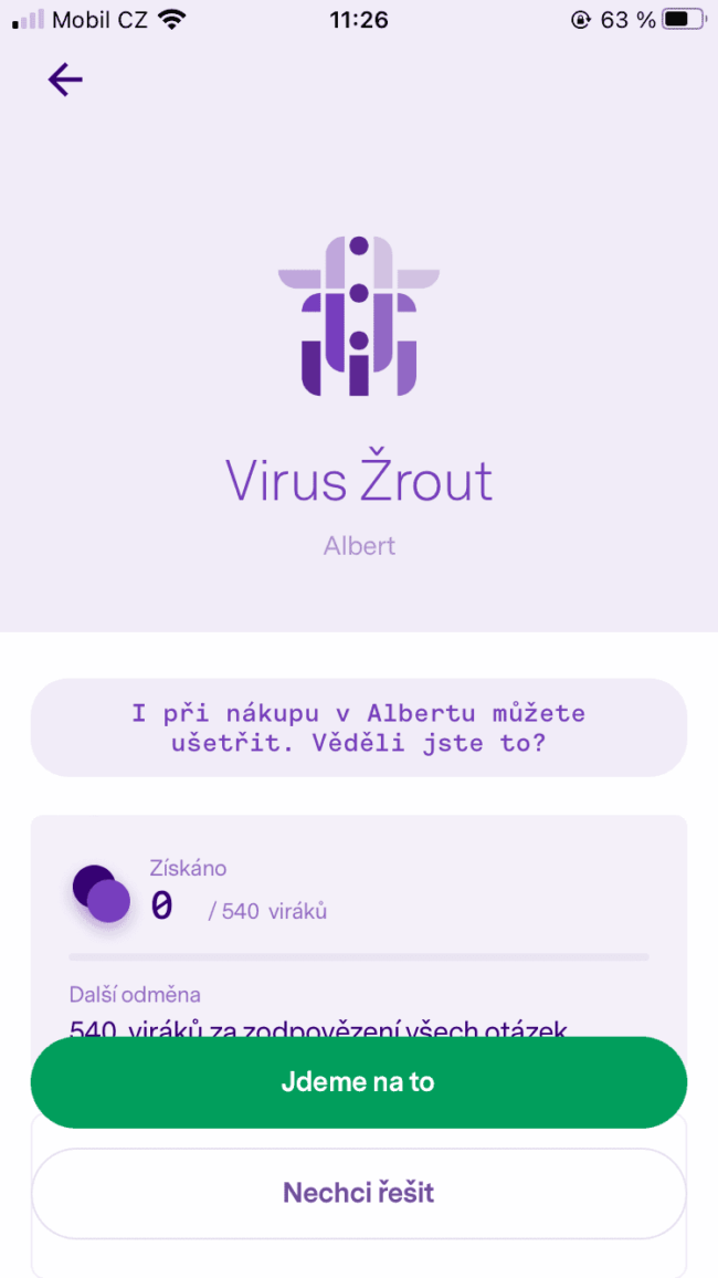 patron go - virus žrout