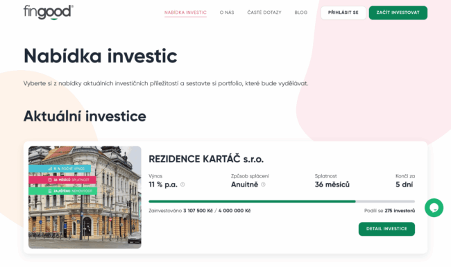 fingood - nabídka investic