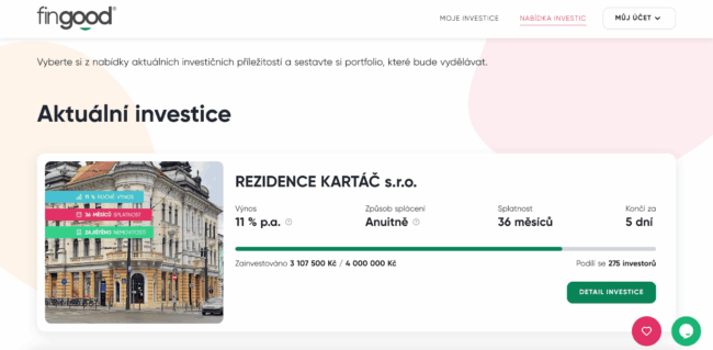 fingood - nabídka investičních příležitostí