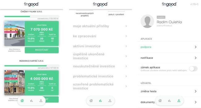 fingood - mobilní aplikace
