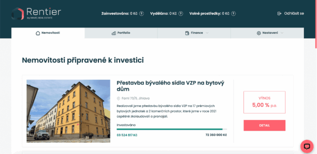 nemovitosti připravené k&nbsp;investici