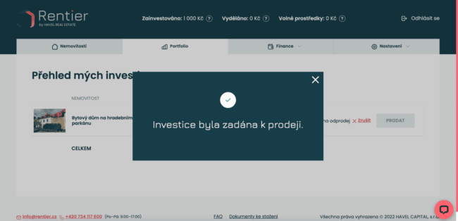 rentier - odprodej investice 4