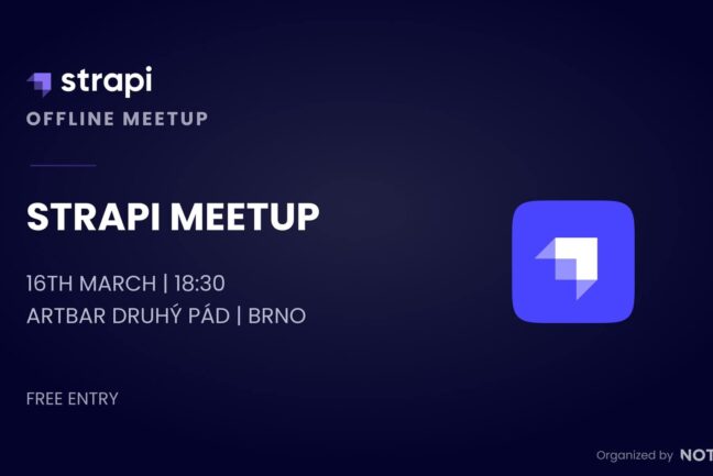 Pozvánka na Strapi offline meetup