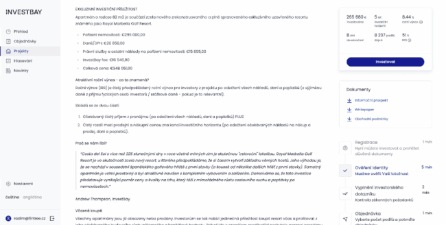investbay - investicni prilezitost 1