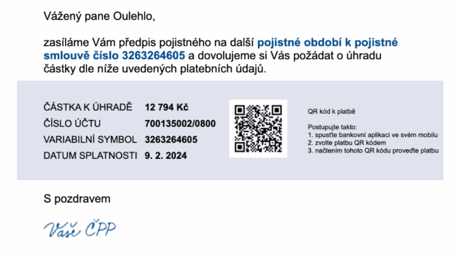 recenze klik.cz - potvrzení o&nbsp;platbě v&nbsp;e-mailu