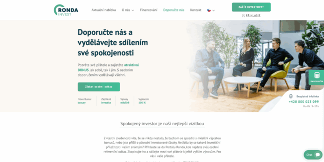 Ronda Invest - úvodní strana