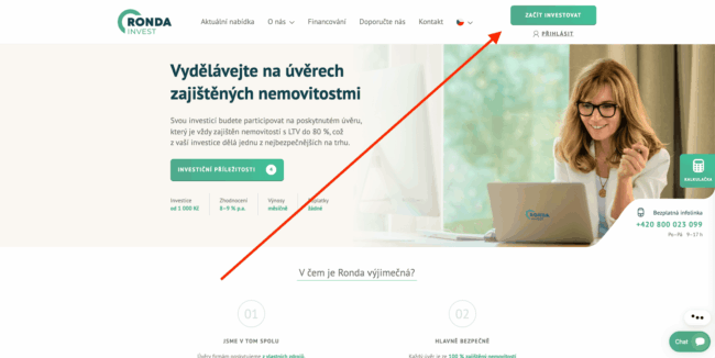 Jak se registrovat v Ronda Invest - 1-min