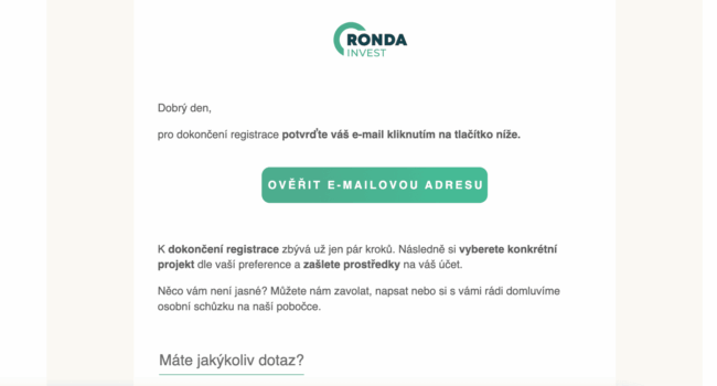 Jak se registrovat v Ronda Invest - 3-min