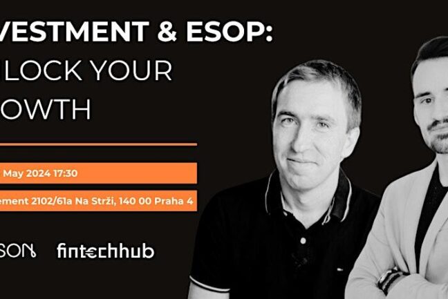 ESOP a investice: Workshop pro startupy pod taktovkou Fintech Hub Europe a Eldison