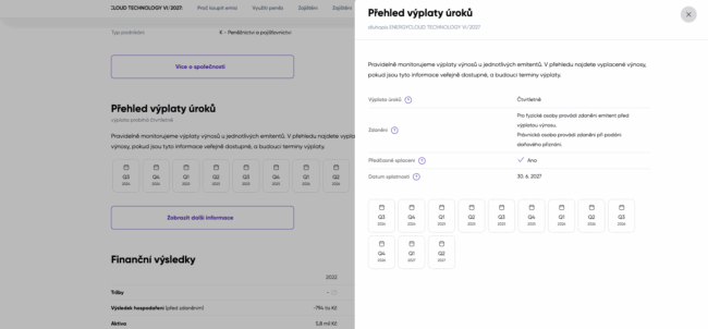 Přehled výplat úroků - Srovnávač dluhopisů