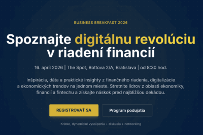 SAF Business Breakfast 2026: Digitalizace v&nbsp;řízení financí jako hlavní téma snídaně pro finanční manažery