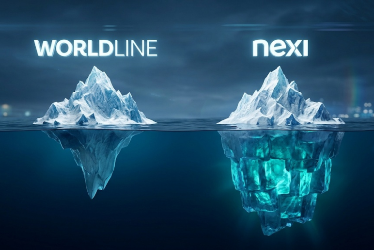 Stejné tržby, sedminásobný rozdíl. Worldline vs. Nexi