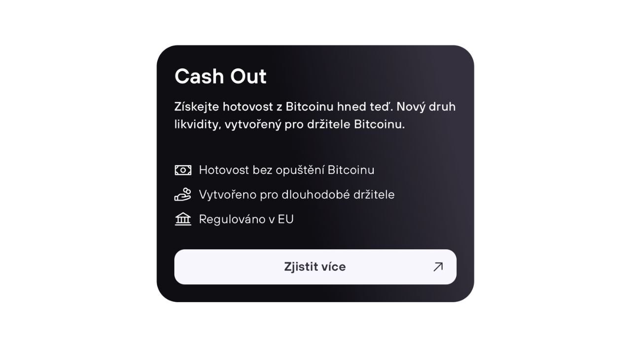 Invity Cashout: peníze z bitcoinu bez jeho prodeje