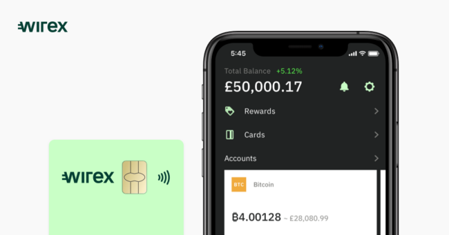 Wirex – platební karta a&nbsp;kryptopeněženka ₿
