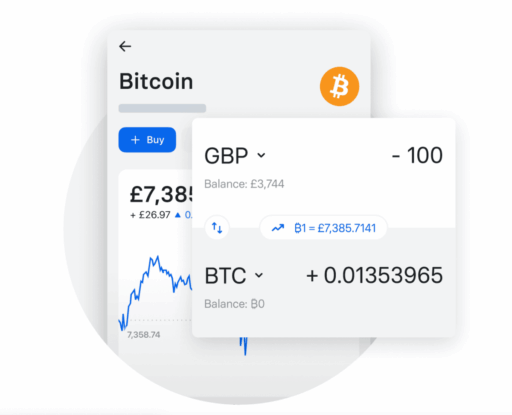Revolut - obchodování kryptoměn